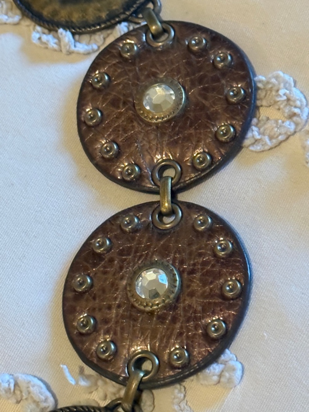boho medallion concho western circle belt - Picture 5 of 9